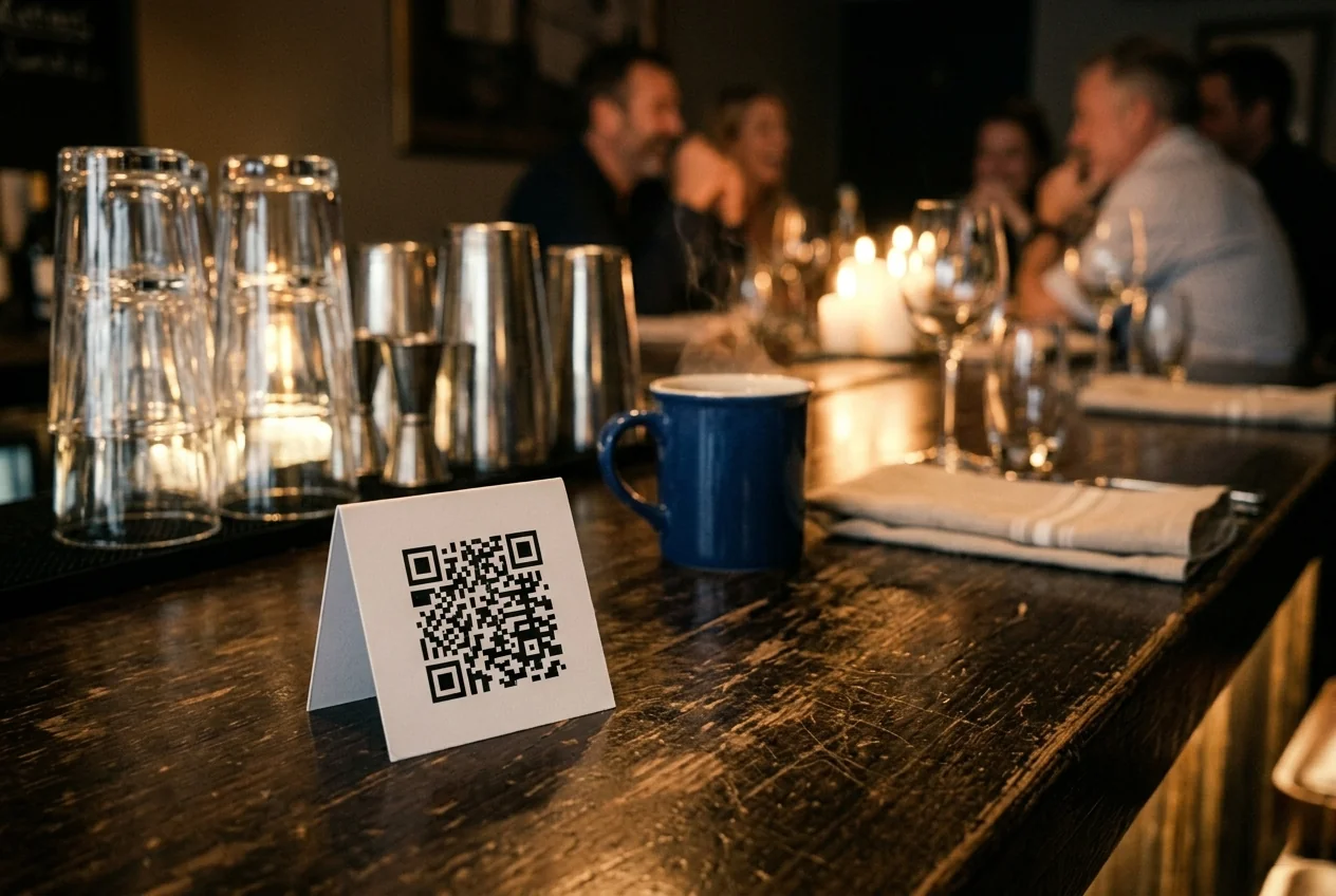 Guests scan